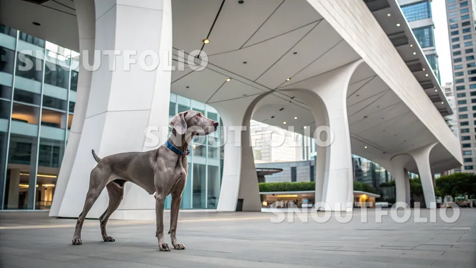 Radiant Gaze of the Weimaraner