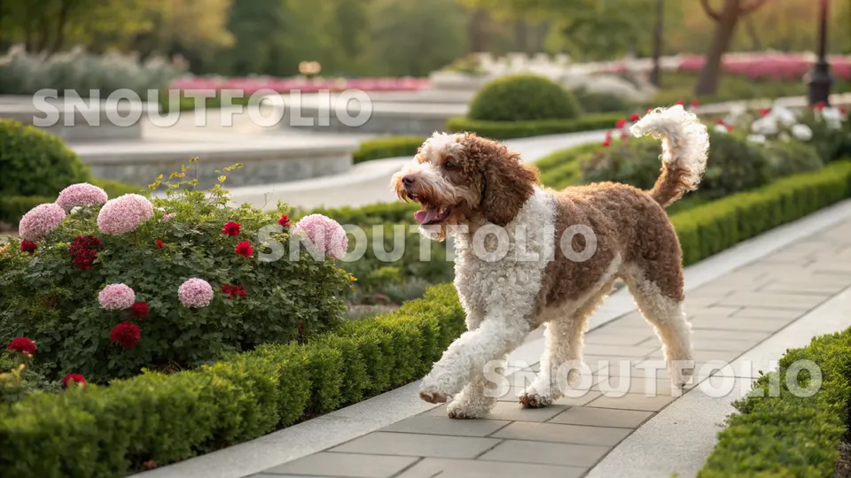 Vivid Portrait of the Lagotto Romagnolo