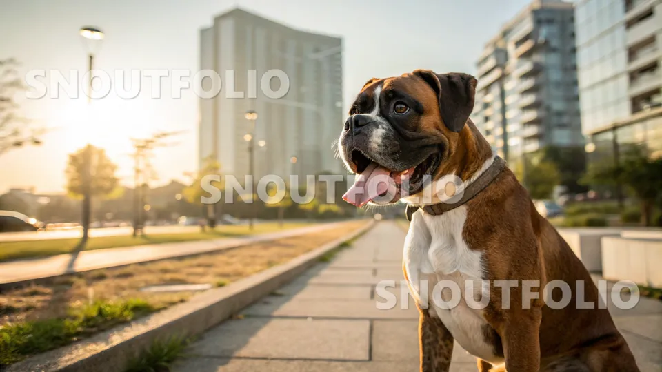 Cheerful Stride of the Boxer