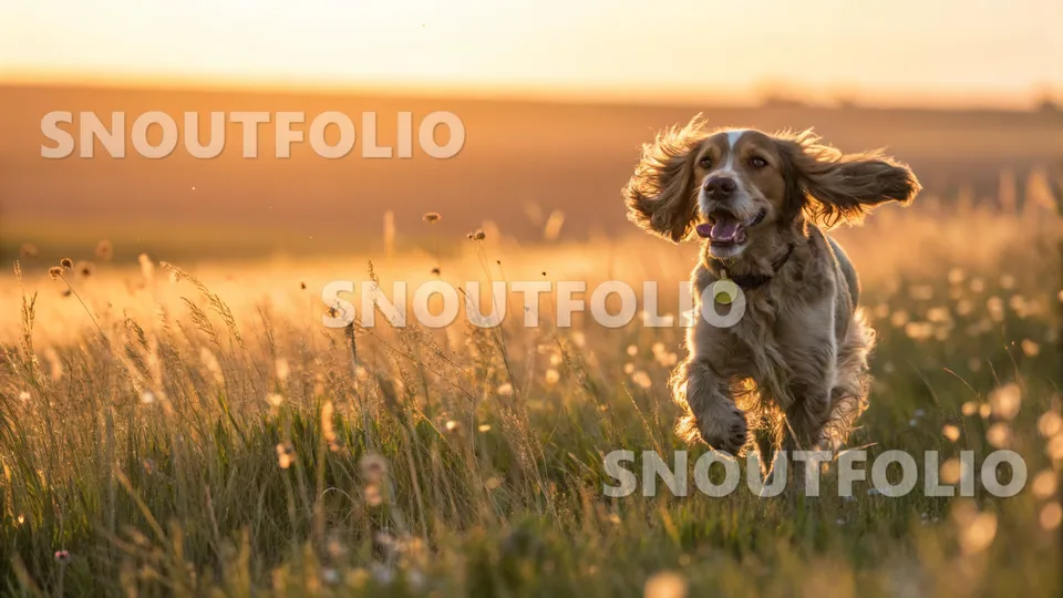 Elegant Stride of the Cocker Spaniel