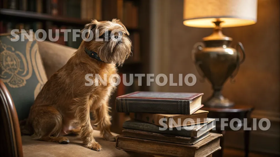 Radiant Silhouette of the Brussels Griffon