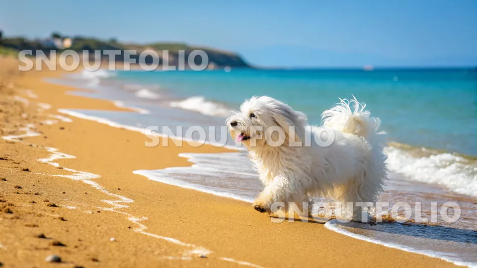 Vivid Silhouette of the Coton de Tulear