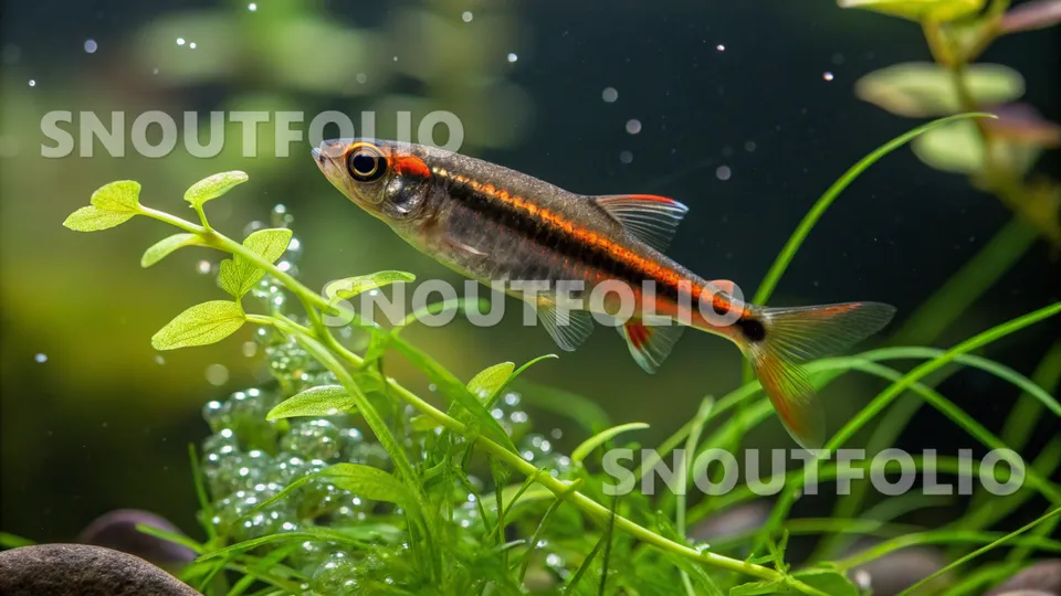 Golden Glimpse of the Glowlight Rasbora