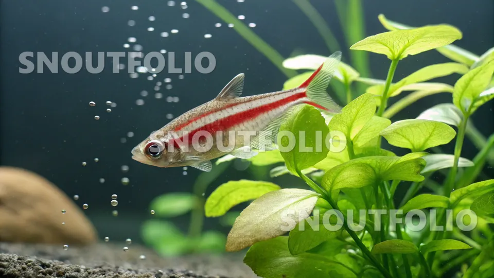 Radiant Flare of the Candy Cane Tetra