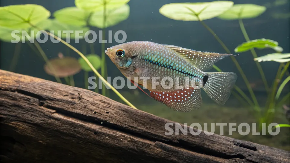 Charming Flare of the Pearl Gourami