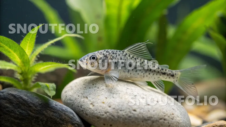 Silent Pose of the Peppered Corydoras