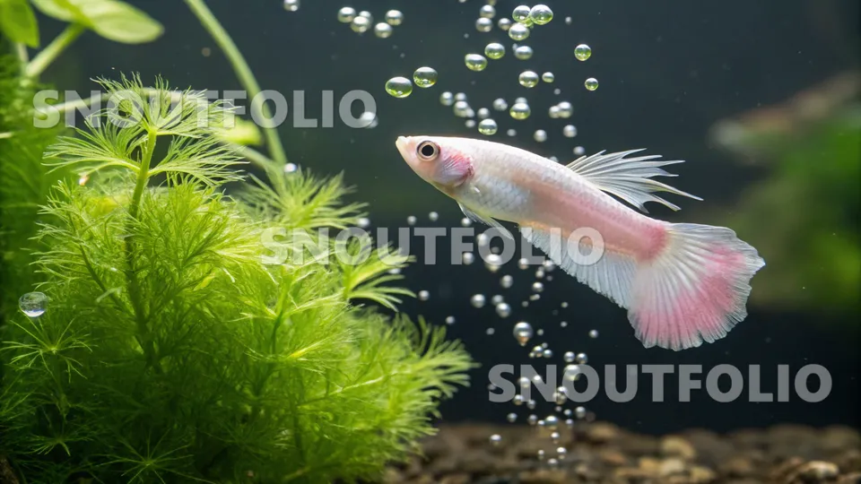 Quiet Flare of the Albino Guppy