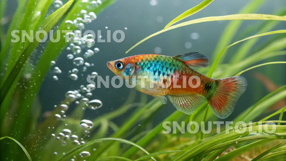 Charming Gaze of the Rainbow Platy