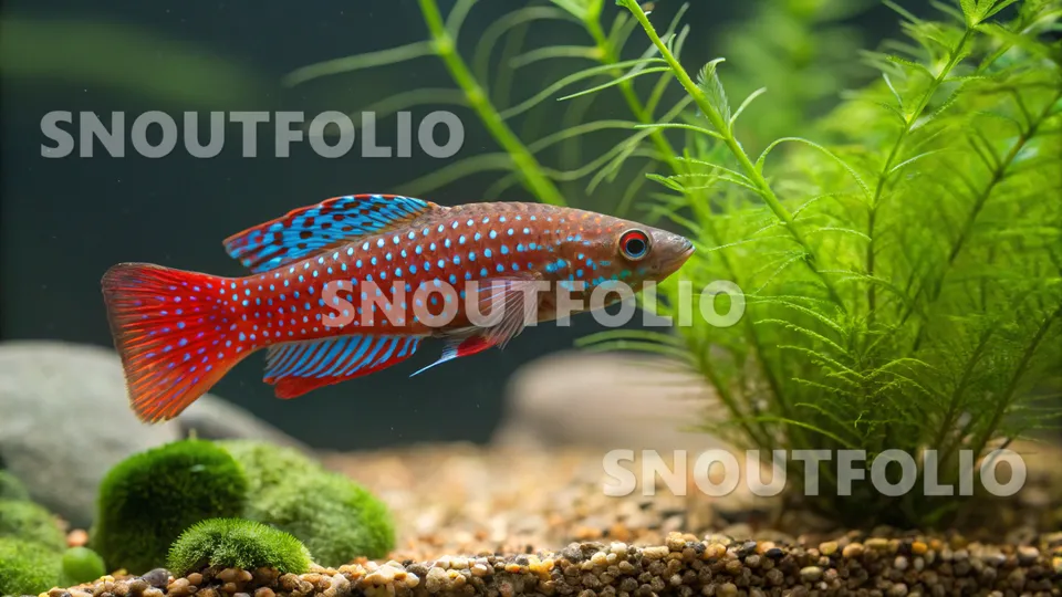 Bright Memory of the Red Lyretail Killifish