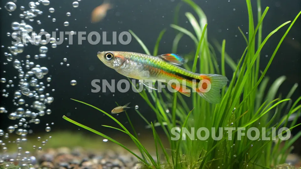 Playful Portrait of the Endler's Livebearer