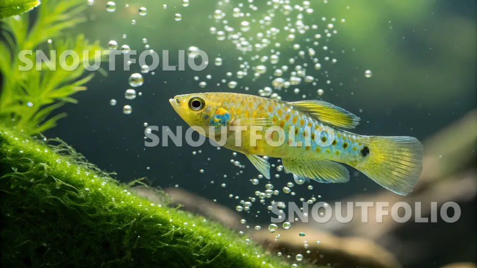Bold Spark of the Yellow Killifish