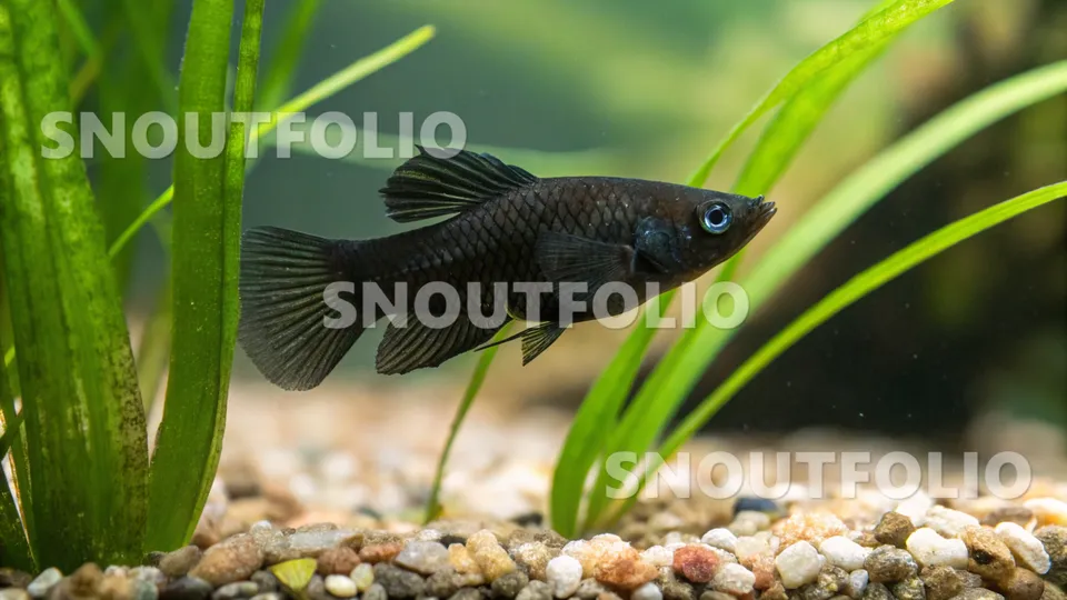 Serene Journey of the Black Molly