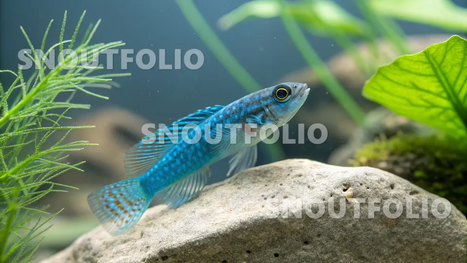 Playful Journey of the Blue Goby