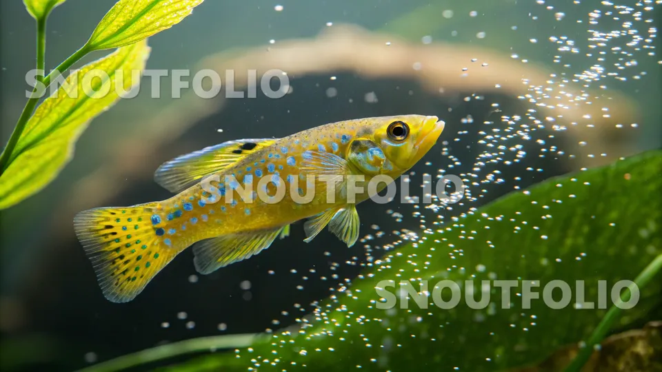 Cheerful Spark of the Yellow Killifish