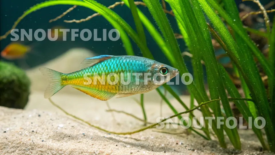 Vivid Charm of the Turquoise Rainbowfish