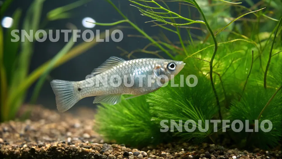 Elegant Gaze of the Silver Molly