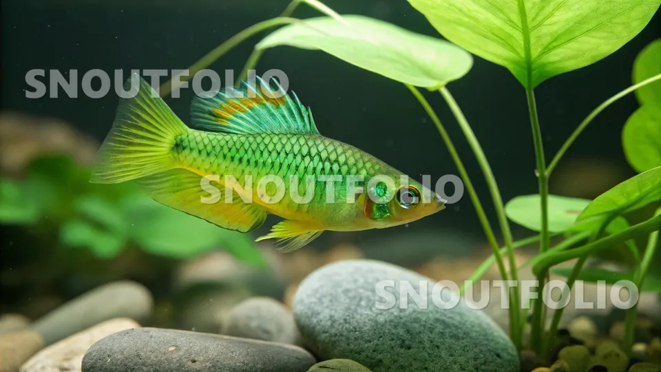 Silent Aura of the Green Swordtail