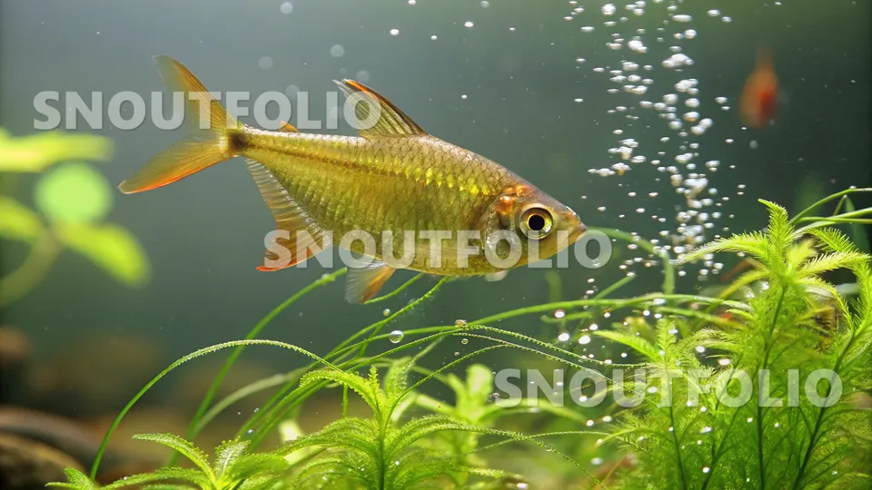 Gentle Silhouette of the Golden Tetra