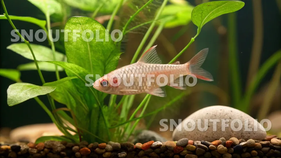 Loyal Silhouette of the Albino Cherry Barb