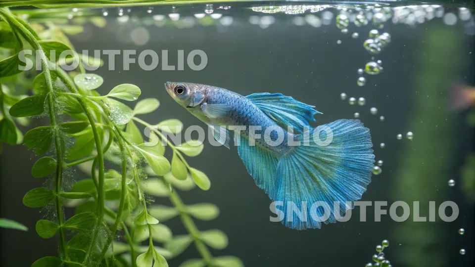 Bright Wanderer of the Blue Delta Guppy