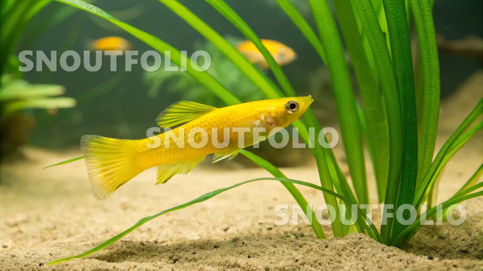 Cheerful Echo of the Yellow Swordtail