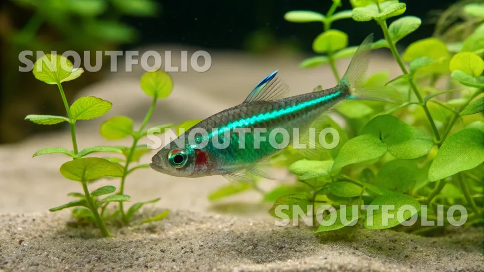 Majestic Wanderer of the Green Neon Tetra