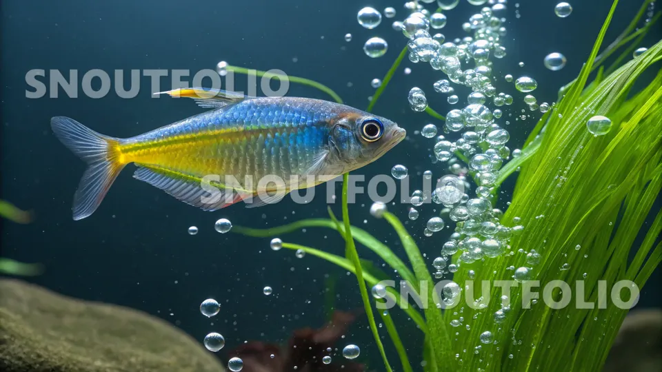 Mighty Flare of the Threadfin Rainbowfish