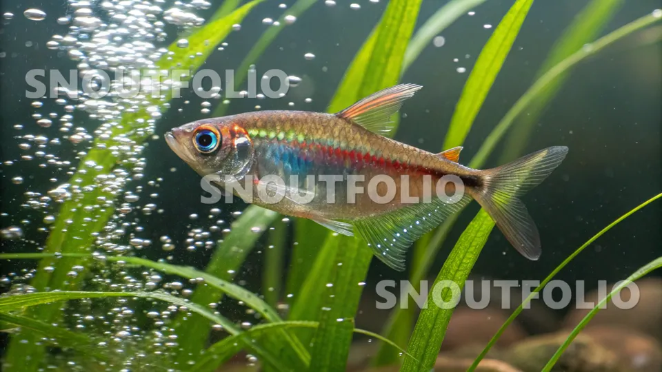Calm Stride of the Rainbow Tetra