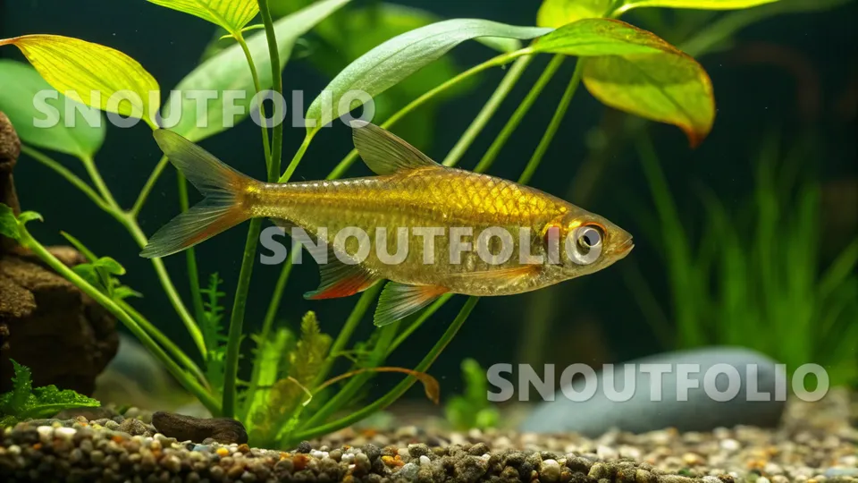Curious Gaze of the Gold Tetra