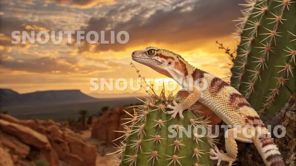 Radiant Echo of the Banded Gecko