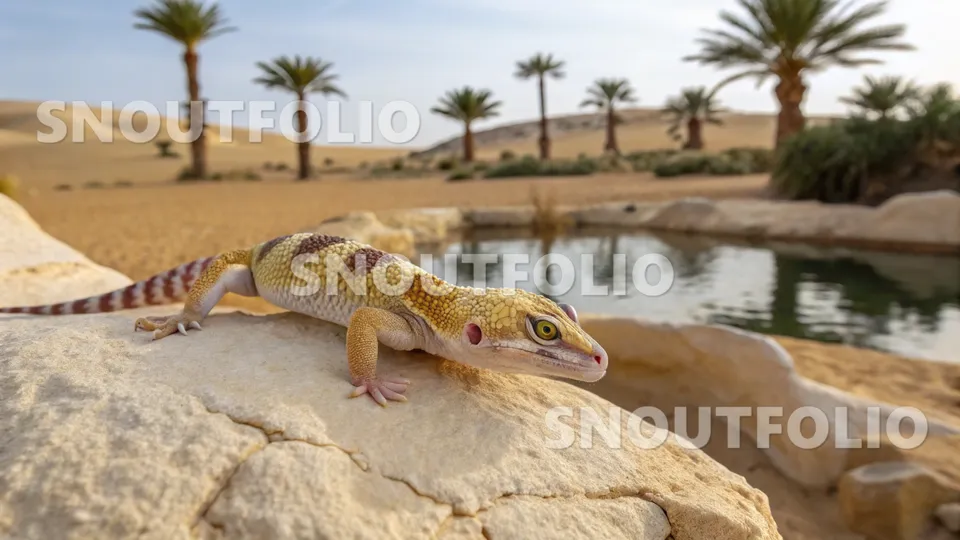 Majestic Flare of the Banded Gecko