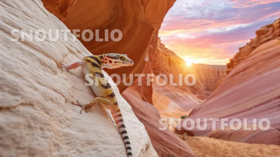 Elegant Whisper of the Banded Gecko
