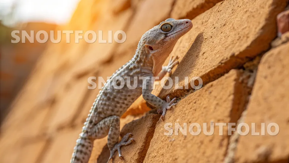 Serene Presence of the Mediterranean Gecko