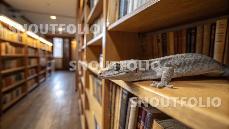 Elegant Sight of the Flat-tailed House Gecko