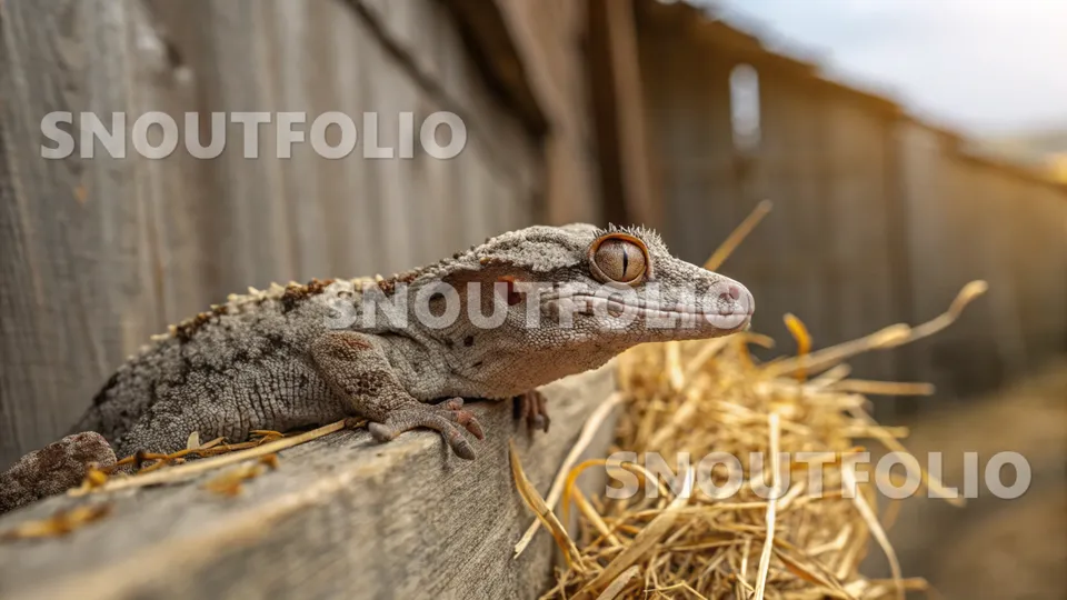 Charming Silhouette of the Gargoyle Gecko