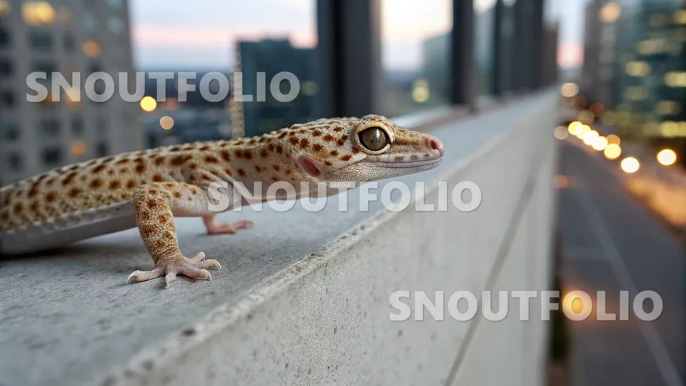 Bold Stride of the Mourning Gecko