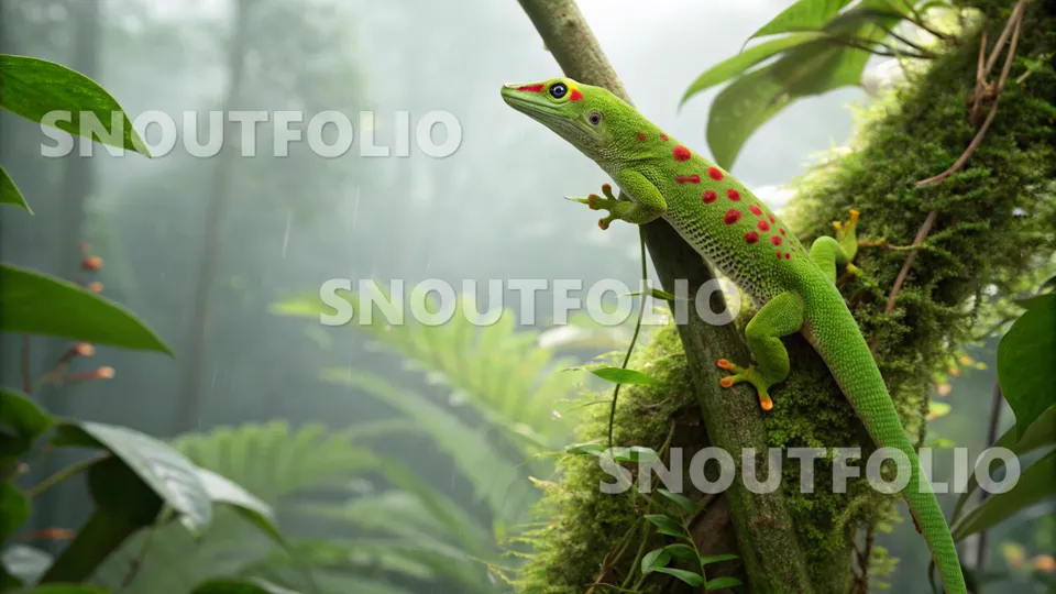 Playful Whisper of the Day Gecko