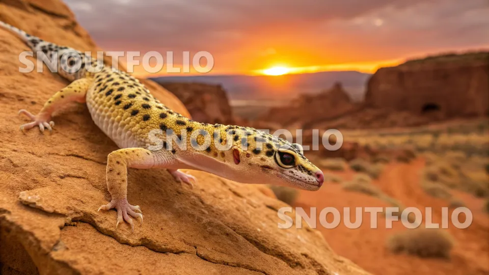 Serene Essence of the Leopard Gecko