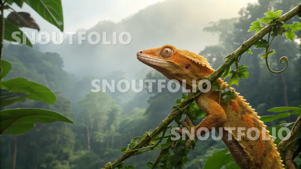 Radiant Wanderer of the Crested Gecko