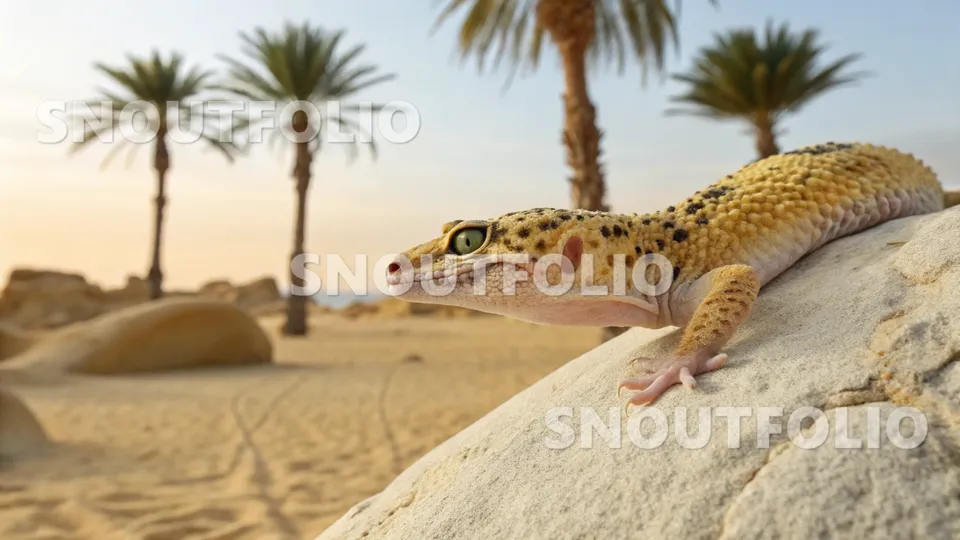 Graceful Flare of the Leopard Gecko