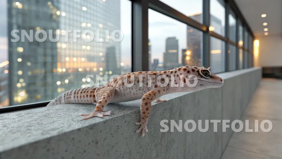 Wild Flare of the Mourning Gecko