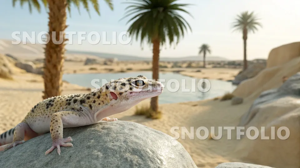 Curious Sight of the Leopard Gecko