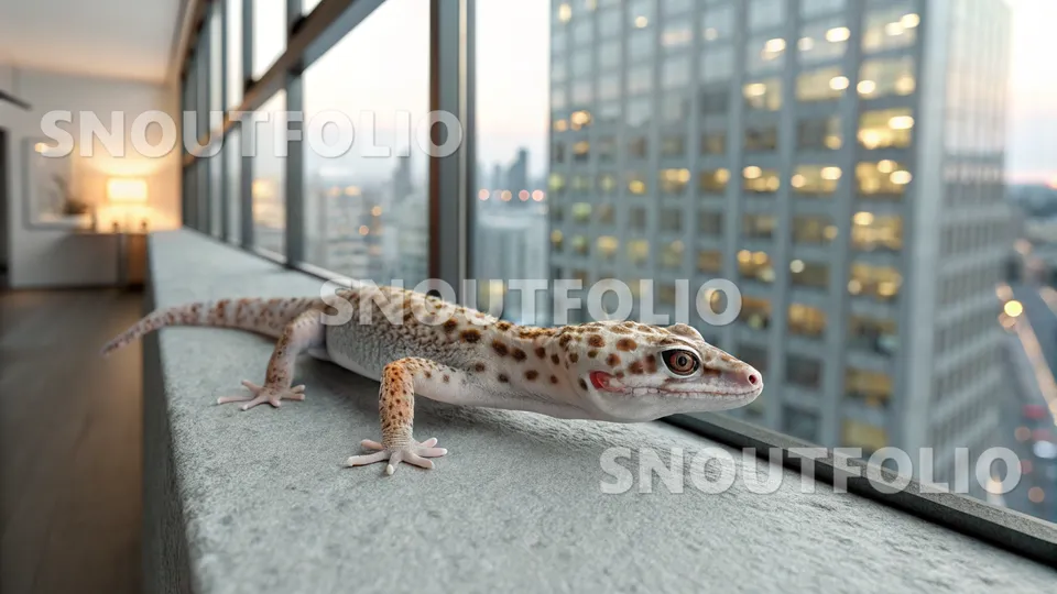 Graceful Silhouette of the Mourning Gecko