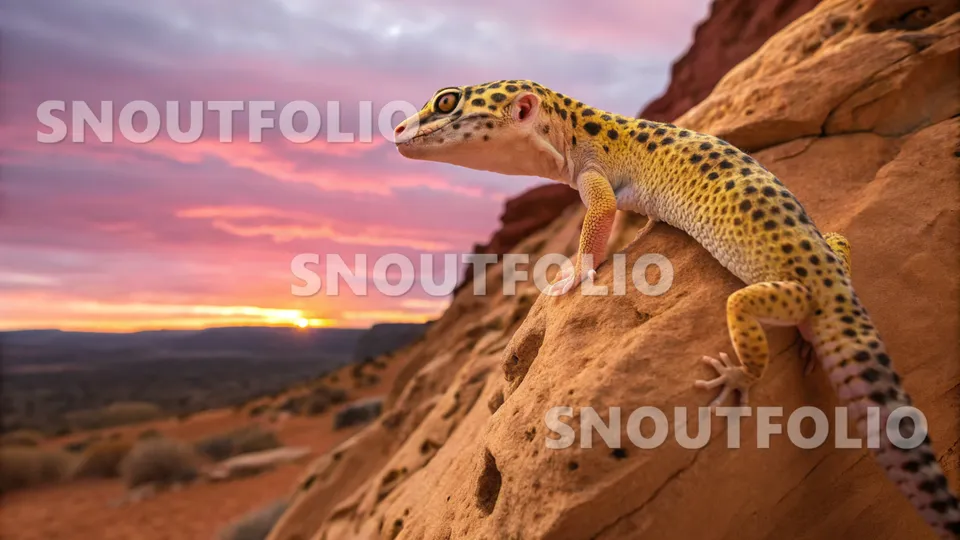 Quiet Portrait of the Leopard Gecko