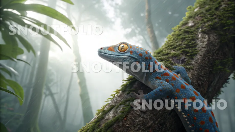 Playful Wanderer of the Tokay Gecko