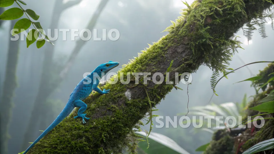 Curious Essence of the Electric Blue Gecko