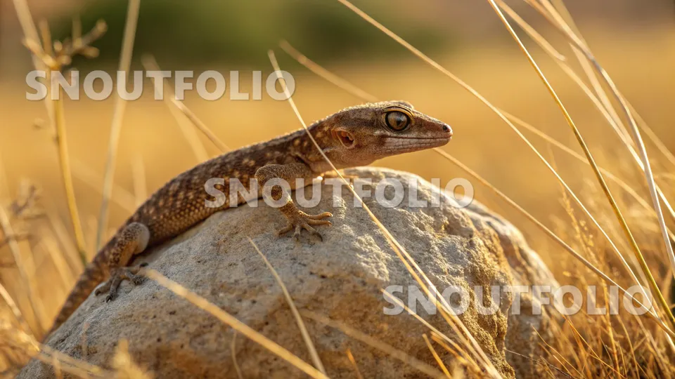 Golden Sight of the Madagascar Ground Gecko