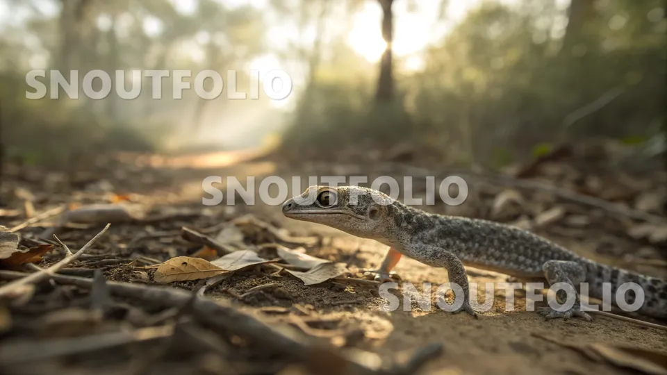Serene Spark of the Madagascar Ground Gecko