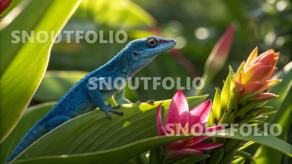 Charming Essence of the Electric Blue Gecko
