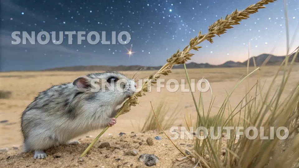 Quiet Whimsy of the Starlight Roborovski Hamster